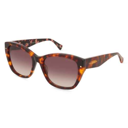 Ted Baker 1738 Damen-Sonnenbrille Vollrand Eckig Acetat-Gestell, braun