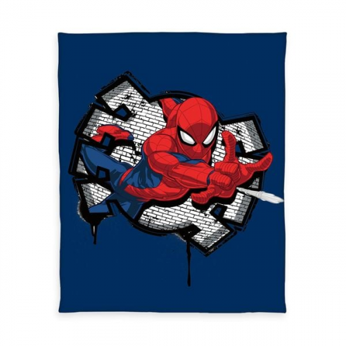 Spiderman 7536406127 - Fleece-Decke, 130x170 cm, 100% Polyester