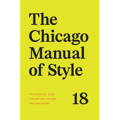 University of Chicago Press Editorial Staff (COR) - The Chicago Manual of Style