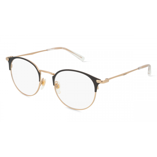 Levi's LV5008 Herren-Brille inkl. Gläser Vollrand Panto Metall-Gestell 50mm/20mm/145mm, schwarz