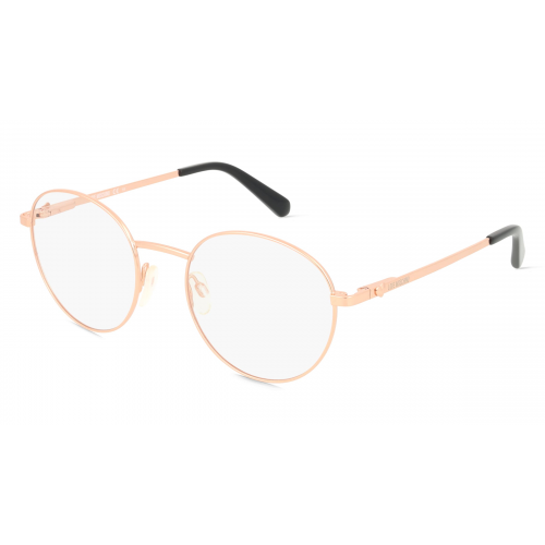 Love Moschino MOL581 Damen-Brille inkl. Gläser Vollrand Rund Metall-Gestell 51mm/20mm/140mm, gold