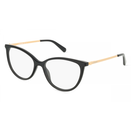 Love Moschino MOL588 Damen-Brille inkl. Gläser Vollrand Cateye Acetat-Gestell 54mm/16mm/140mm, schwarz