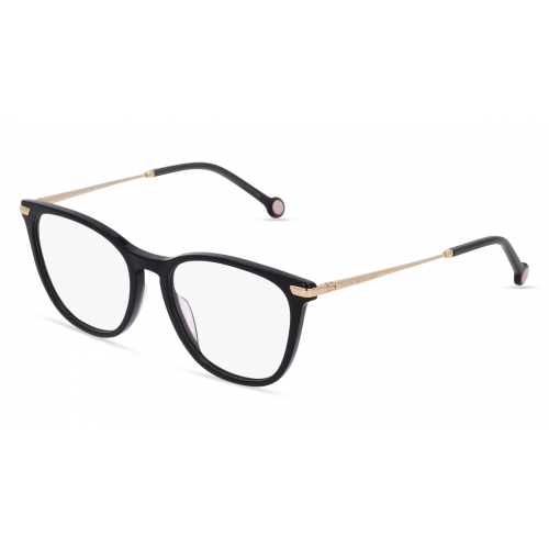 Tommy Hilfiger TH1881 Damen-Brille inkl. Gläser Vollrand Eckig Kunststoff-Gestell 53mm/17mm/140mm, schwarz