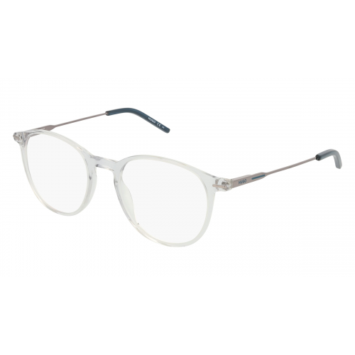 Hugo HG 1206 Herren-Brille inkl. Gläser Vollrand Rund Acetat-Gestell 50mm/19mm/145mm, silber