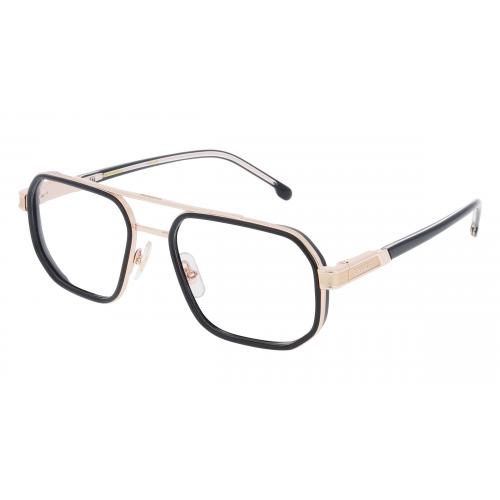 Carrera 1137 Herren-Brille inkl. Gläser Vollrand Pilot Metall-Gestell 55mm/19mm/145mm, gold