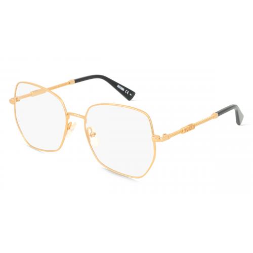 Moschino 610 Damen-Brille inkl. Gläser Vollrand Panto Metall-Gestell 53mm/16mm/140mm, gold