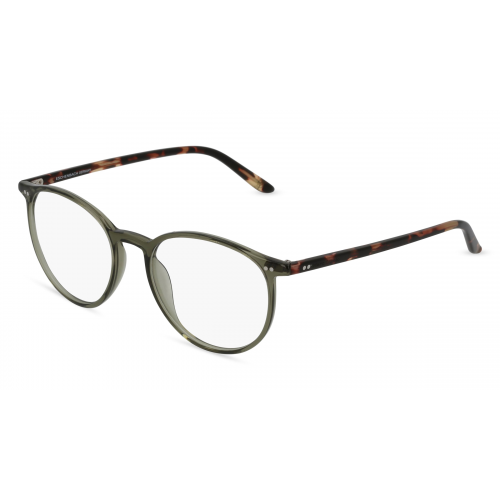 Marc O' Polo Eyewear 503084 Unisex-Brille inkl. Gläser Vollrand Panto Acetat-Gestell 50mm/18mm/140mm, Grün