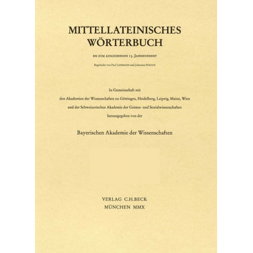 Mittellateinisches Wörterbuch 45. Lieferung (implumis - inconscriptus)