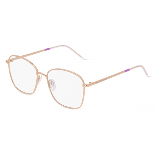 Tommy Hilfiger TH1635 Damen-Brille inkl. Gläser Vollrand Butterfly Metall-Gestell 53mm/16mm/140mm, gold