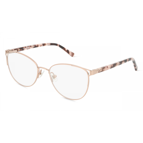 Fossil 7095 Damen-Brille inkl. Gläser Vollrand Butterfly Metall-Gestell 52mm/18mm/140mm, pink