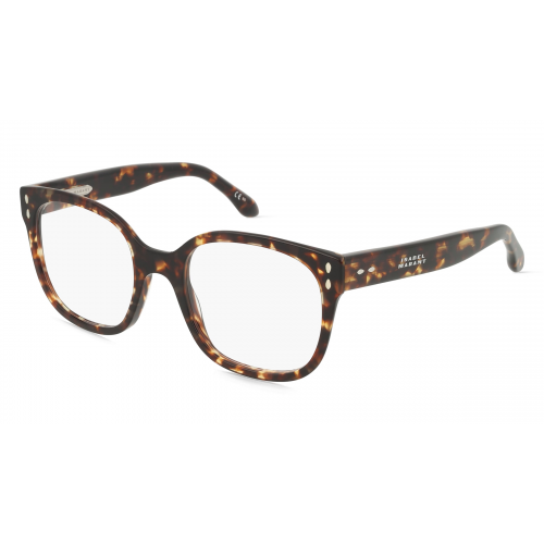 Isabel Marant IM 0021 Damen-Brille inkl. Gläser Vollrand Eckig Acetat-Gestell 52mm/20mm/145mm, braun