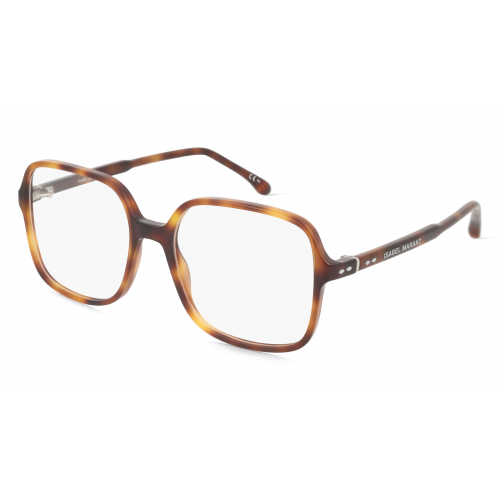 Isabel Marant IM 0063 Damen-Brille inkl. Gläser Vollrand Rund Acetat-Gestell 54mm/17mm/140mm, braun