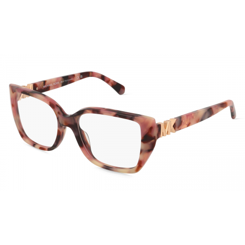 Michael Kors MK4115U CASTELLO Damen-Brille inkl. Gläser Vollrand Eckig Acetat-Gestell 52mm/17mm/140mm, pink