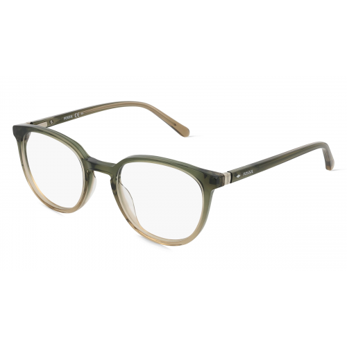 Fossil 7145 Herren-Brille inkl. Gläser Vollrand Panto Acetat-Gestell 49mm/20mm/140mm, grün