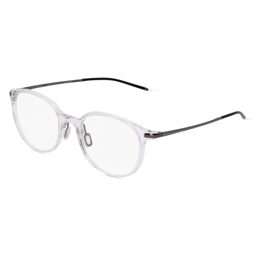 Porsche Design 8734 Unisex-Brille inkl. Gläser Vollrand Rund Kunststoff-Gestell 51mm/20mm/145mm, Grau