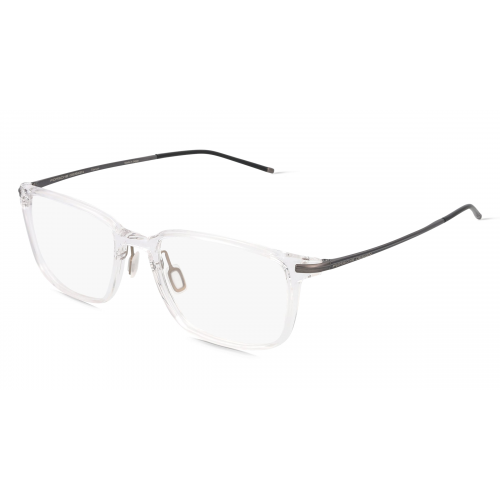 Porsche Design 8735 Unisex-Brille inkl. Gläser Vollrand Rechteckig Kunststoff-Gestell 54mm/19mm/145mm, transparent