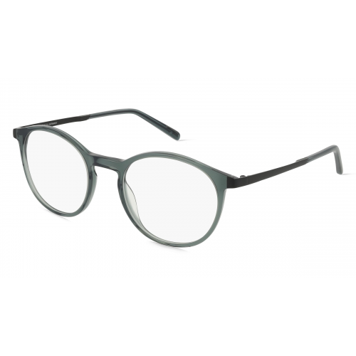 Freigeist  863035 Herren-Brille inkl. Gläser Vollrand Rund Material Mix-Gestell 54mm/22mm/150mm, grün