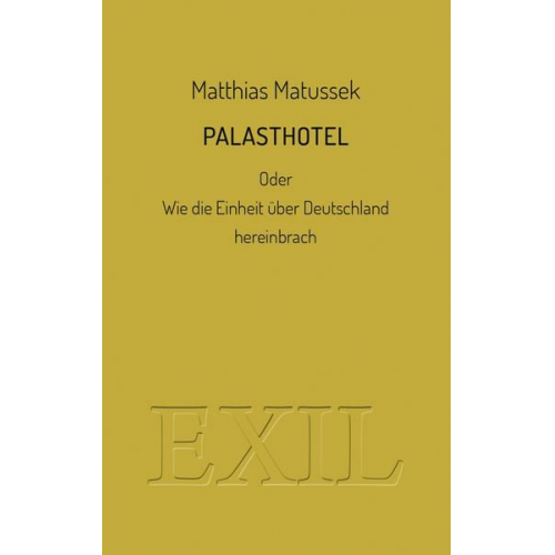 Matthias Matussek - Palasthotel