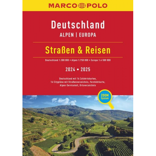 MARCO POLO Straßen & Reisen 2024/2025 Deutschland 1:300.000