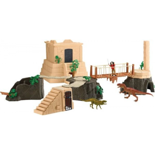 Schleich 42656 - Dinosaurs, Dino Tempel-Eroberung, Mega-Spielset, 169 Teile