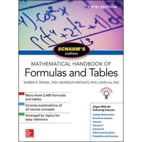 Seymour Lipschutz Murray R. Spiegel John Liu - Schaum's Outline of Mathematical Handbook of Formulas and Tables