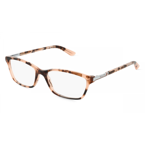 Ralph RA7044 Damen-Brille inkl. Gläser Vollrand Cateye Kunststoff-Gestell 52mm/16mm/135mm, braun