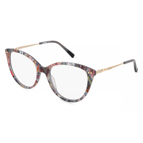 Missoni 0109 Damen-Brille inkl. Gläser Vollrand Cateye Acetat-Gestell 54mm/18mm/140mm, mehrfarbig