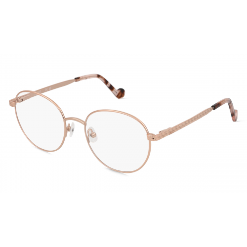 Liu Jo LJ2159 Damen-Brille inkl. Gläser Vollrand Rund Metall-Gestell 51mm/18mm/140mm, gold