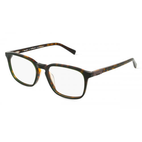 Timberland TB1776-H Unisex-Brille inkl. Gläser Vollrand Eckig Kunststoff-Gestell 53mm/17mm/145mm, braun