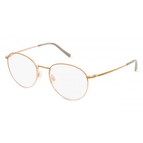 Humphrey’s eyewear 582275 Unisex-Brille inkl. Gläser Vollrand Panto Metall-Gestell 51mm/18mm/140mm, gold