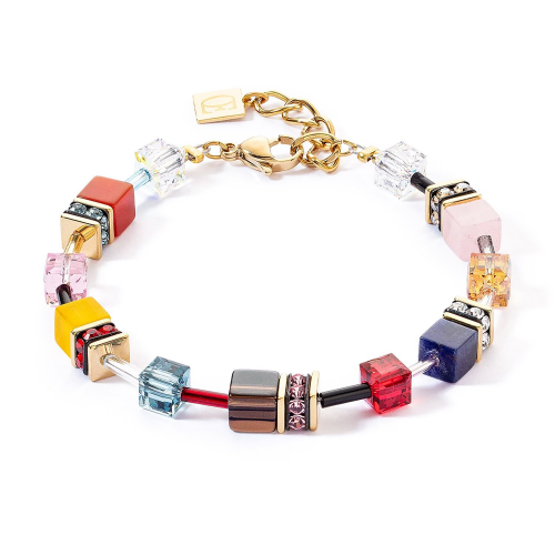 Coeur de Lion 4905/30-1592 Damen-Armband GeoCUBE Multicolor Energy