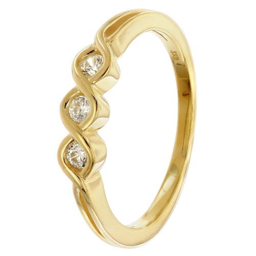 trendor 68390 Damenring Gold 333/8K Zirkonia-Ring