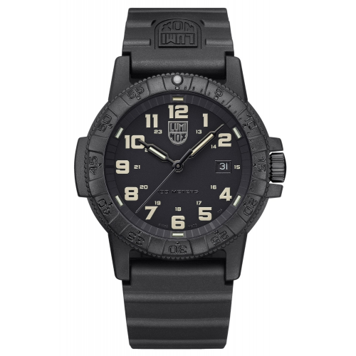 Luminox XS.0330 Herren-Uhr Leatherback Sea Turtle Giant Schwarz/Sandfarben