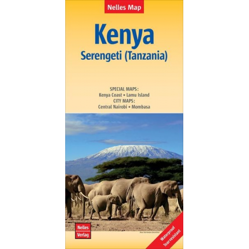 Nelles Map Landkarte Kenya - Serengeti (Tanzania) | Kenia - Serengeti (Tansania) | Kenya - Serengeti (Tanzanie) | Kenia - Serengueti (Tanzania)