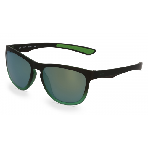 Esprit 19641 Unisex-Sonnenbrille Vollrand Oval Kunststoff-Gestell, schwarz