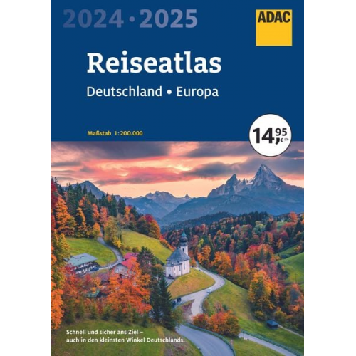 ADAC Reiseatlas 2024/2025 Deutschland 1:200.000, Europa 1:4,5 Mio.