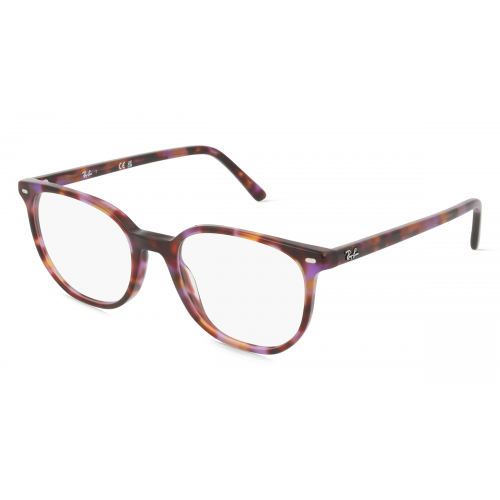 Ray-Ban RX5397 Unisex-Brille inkl. Gläser Vollrand Panto Acetat-Gestell 48mm/19mm/140mm, rot