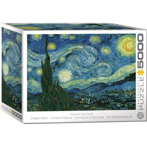 Eurographics 8520-1204 - Vincent Van Gogh, Starry Night, Die Sternennacht, BIG-Puzzle inkl. Poster, 5000 Teile