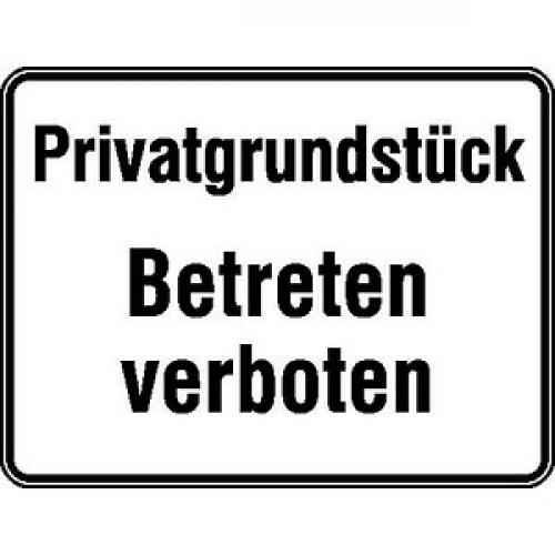 SafetyMarking® Hinweisschild "Betreten verboten" rechteck 33,0 x 25,0 cm