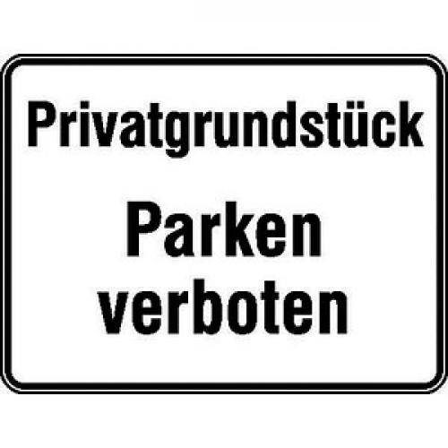 SafetyMarking® Hinweisschild "Parken verboten" rechteck 33,0 x 25,0 cm