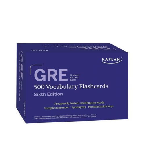 Kaplan Test Prep - GRE Vocabulary Flashcards, Sixth Edition + Online Access to Review Your Cards, a Practice Test, and Video Tutorials