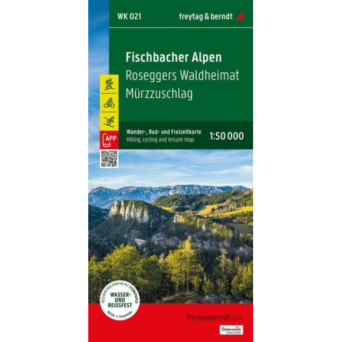 Fischbacher Alpen, Wander-, Rad- und Freizeitkarte 1:50.000, freytag & berndt, WK 021