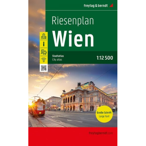 Wien, Riesenplan, Städteatlas 1:12.500, freytag & berndt