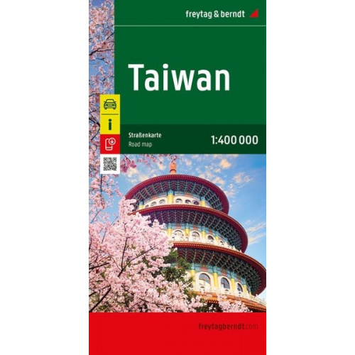 Taiwan, Straßenkarte 1:400.000, freytag & berndt