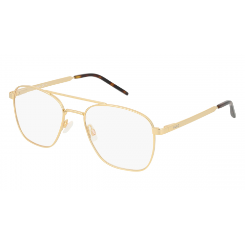 Hugo HG 1034 Herren-Brille inkl. Gläser Vollrand Eckig Metall-Gestell 55mm/19mm/145mm, gold