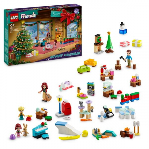 LEGO Friends Adventskalender 2024, Kinderspielzeug mit Tierfiguren 42637