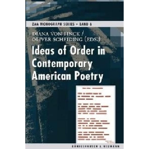 Ideas of Order in Contemporary American Poetry