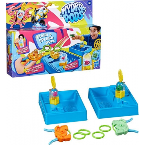 Hasbro G07125LO - Hydro Pods Clash & Splash Duell, mit Wasser aktiviertes Battle-Spielzeug