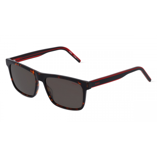 Hugo HG 1242/S Herren-Sonnenbrille Vollrand Eckig Acetat-Gestell, braun