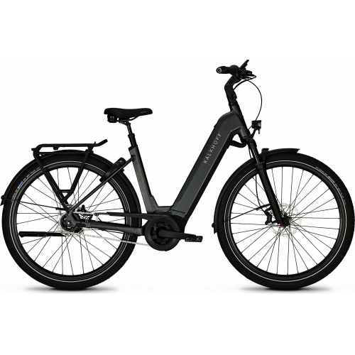 Kalkhoff IMAGE 5.B MOVE+ RT (625 Wh), 5 Gang Nabenschaltung, Damenfahrrad, Wave, Modell 2024, 29 Zoll 58 cm diamondblack matt